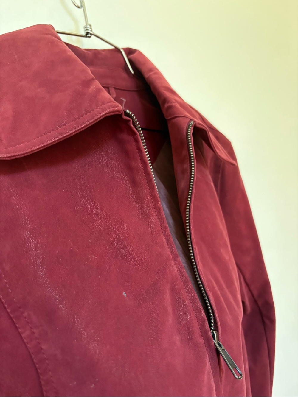 NWOT Free People We The Free River Vegan Suede Jacket Size Medium - Picture 4 of 15
